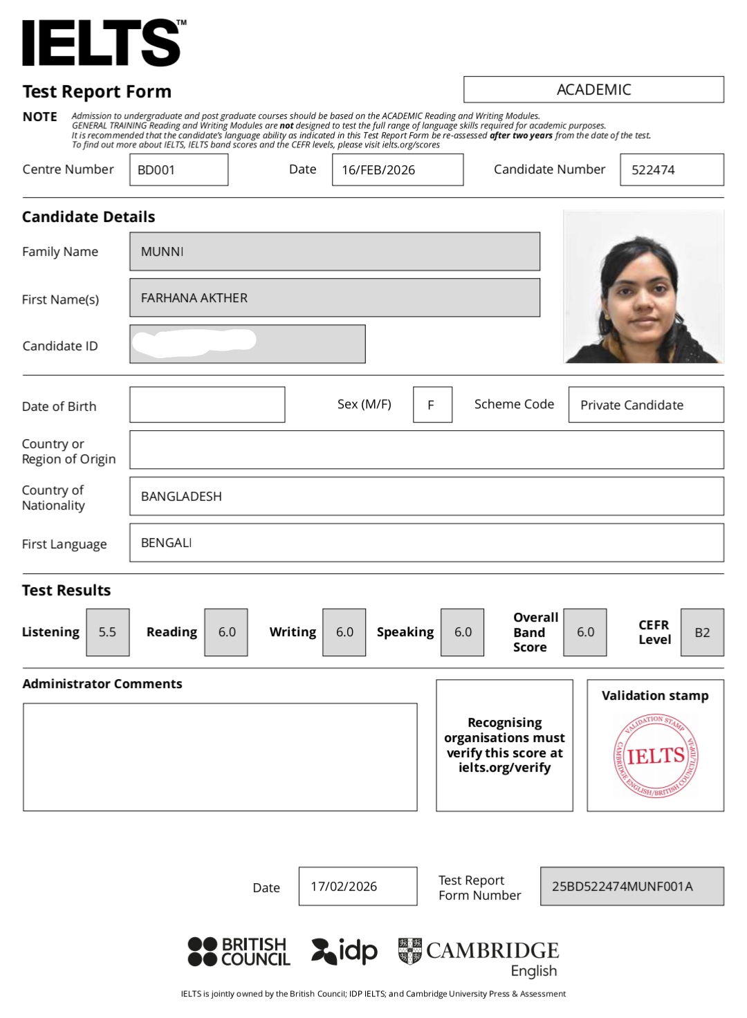 FARHANA AKTHER MUNNI